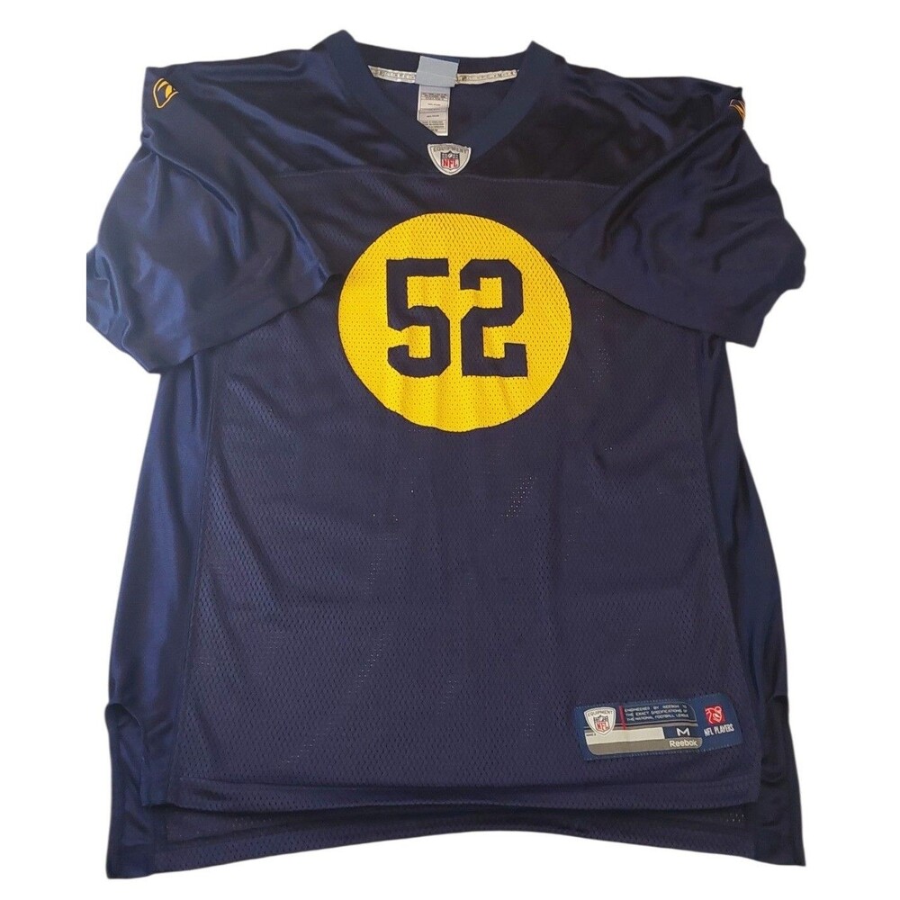 Reebok NFL On Field Green Bay Packers #52 Clay Matthews Throwback Jersey Sz M